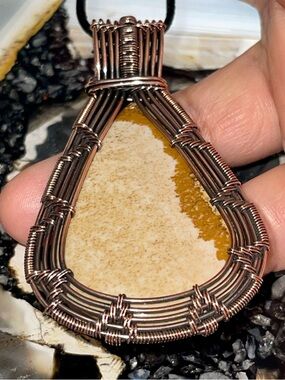 Jumbo Picture Jasper Crystal Pendant 2 1/2”
